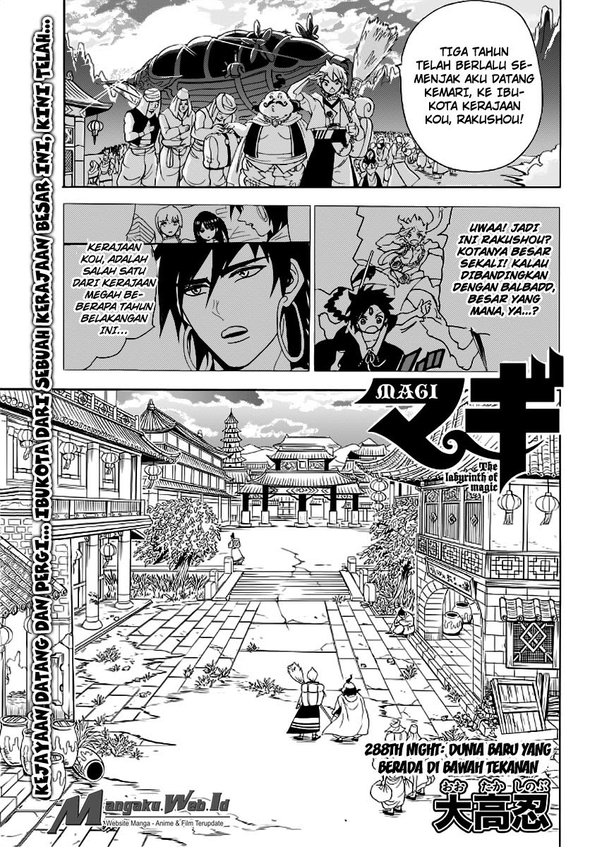 Magi – Labyrinth of Magic Chapter 288